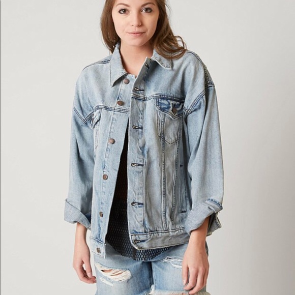 free people oversized jean jacket